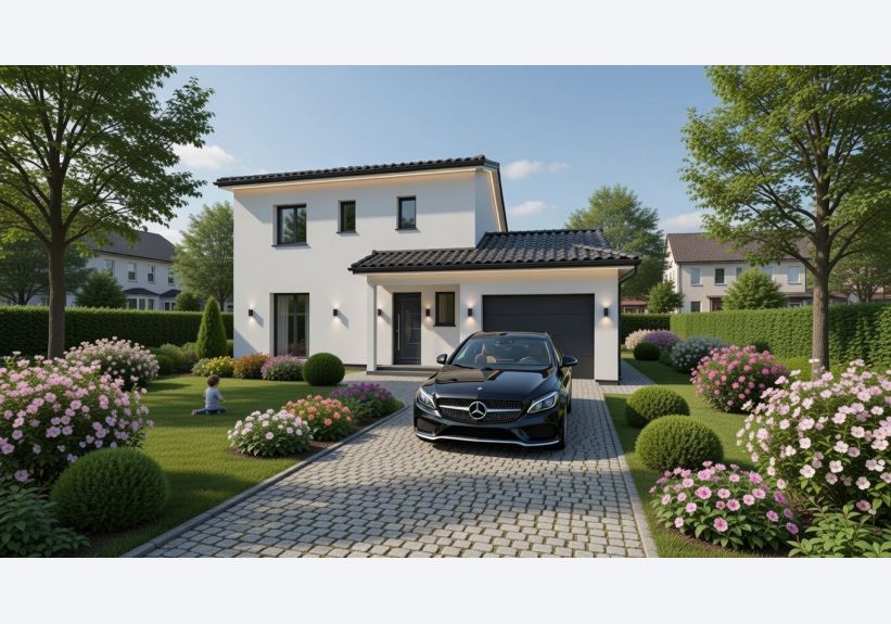 Image du modèle de maison VUE AVANT JOUR