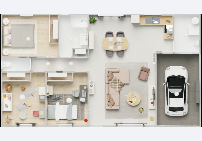 Image du modèle de maison 1vuededessus