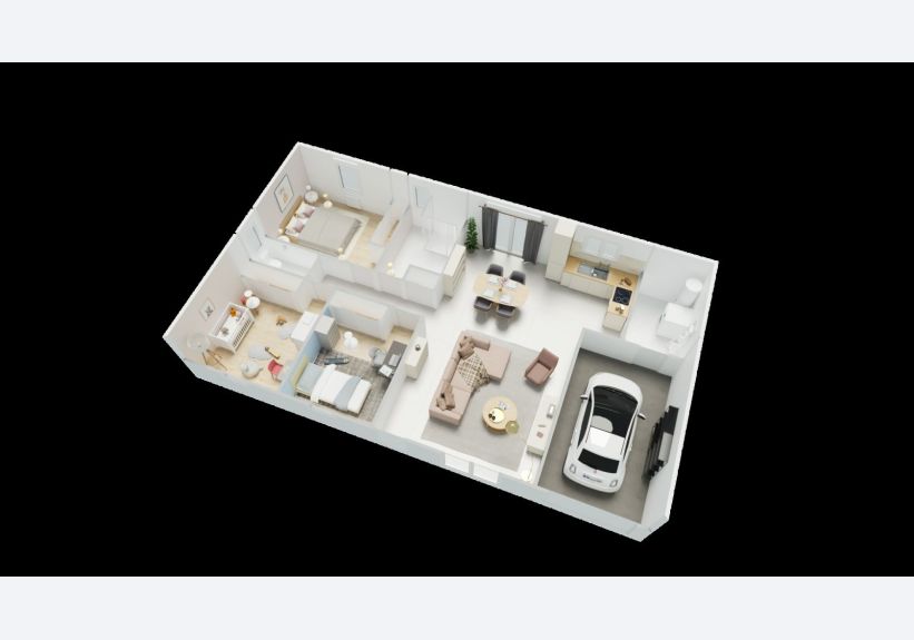 Image du modèle de maison 1axo
