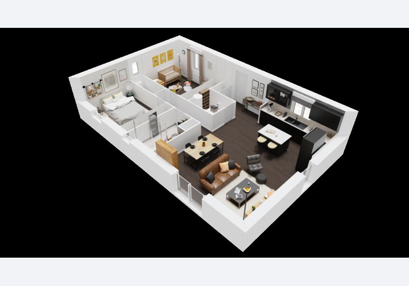 Image du modèle de maison 00_axo_rdc