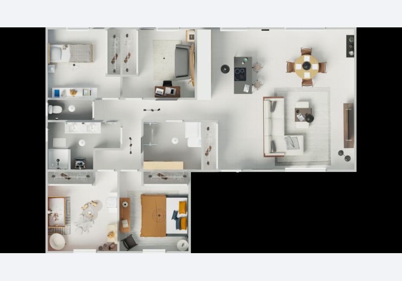 Image du modèle de maison 1vuededessus
