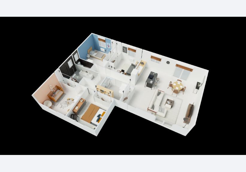 Image du modèle de maison axo