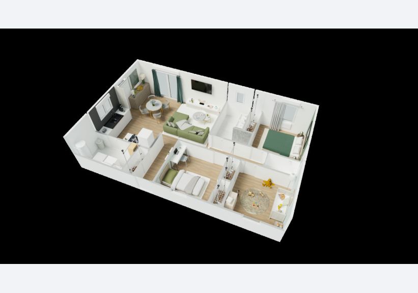 Image du modèle de maison 1axo