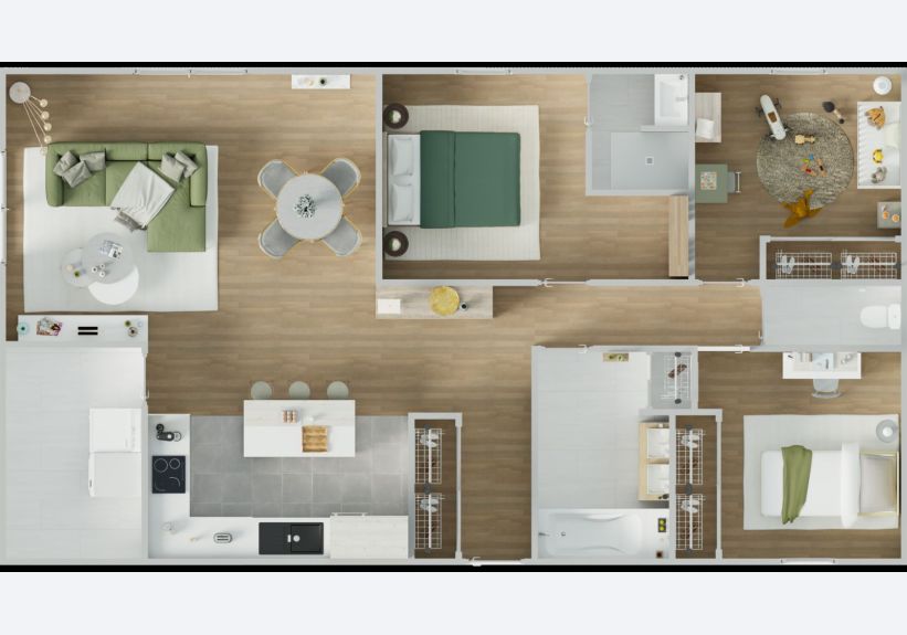 Image du modèle de maison 1vuededessus