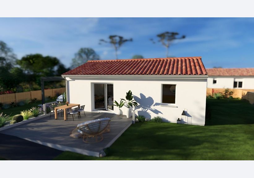 Image du modèle de maison VUE EXT post traitement AI