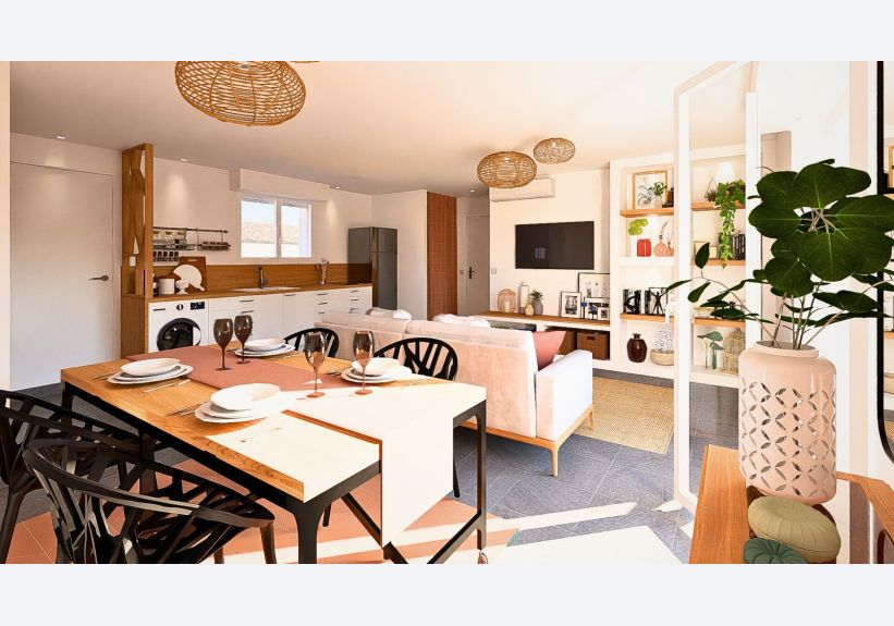 Image du modèle de maison test post traitement canva