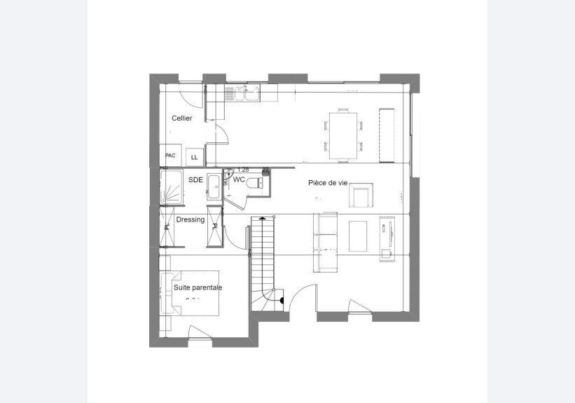 Image du modèle de maison PLAN RDC