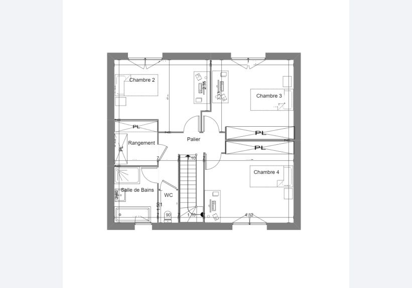 Image du modèle de maison PLAN ÉTAGE