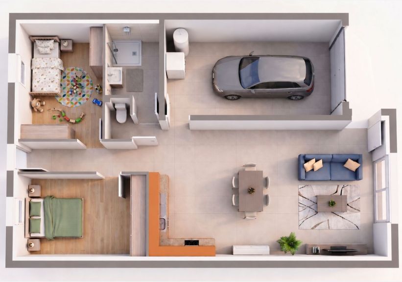 Image du modèle de maison AX7 rdc