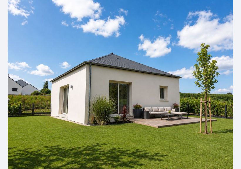 Image du modèle de maison Arrière réel