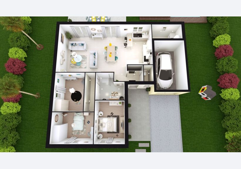Image du modèle de maison VICTORIA axo