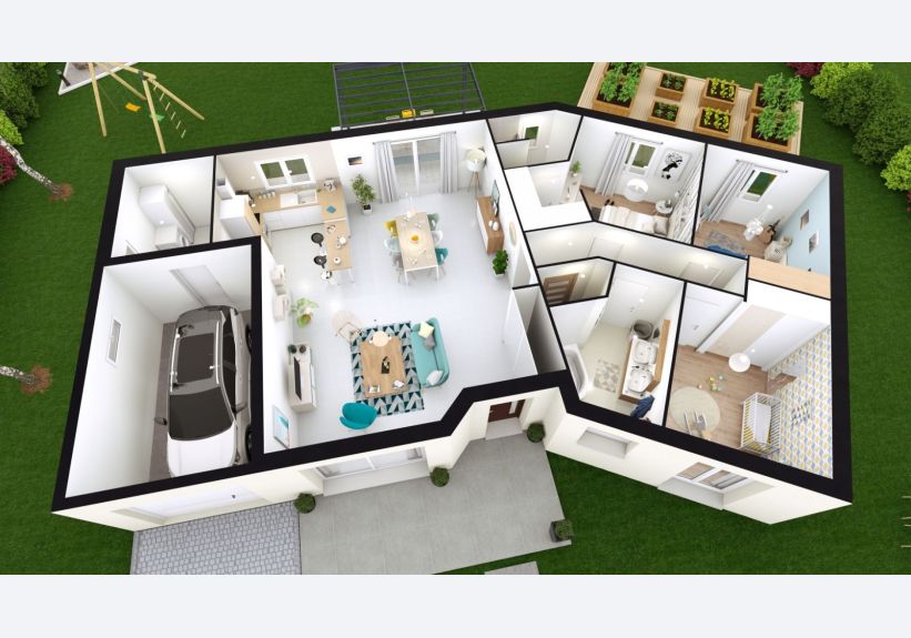 Image du modèle de maison CAMELIA axo
