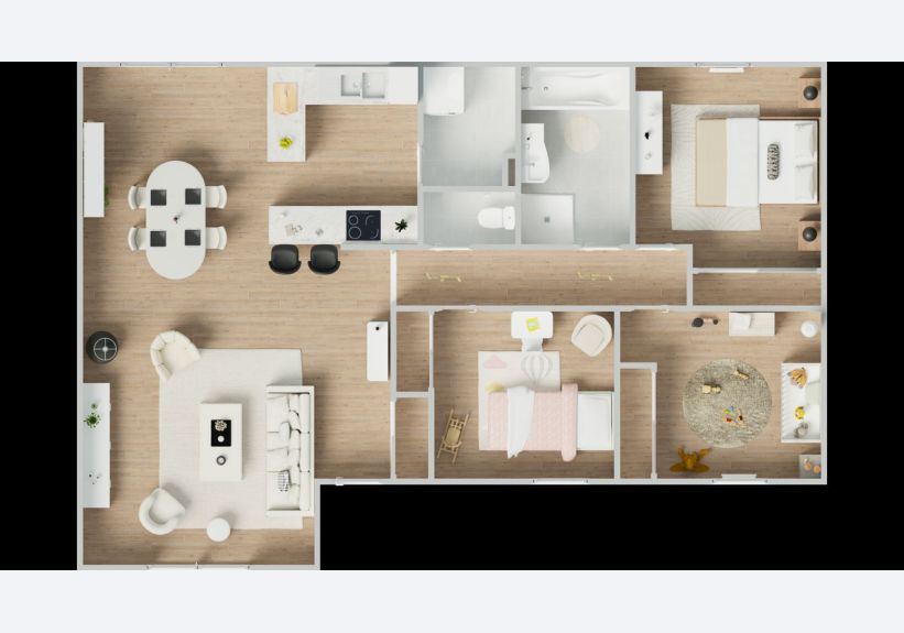 Image du modèle de maison 1vuededessus