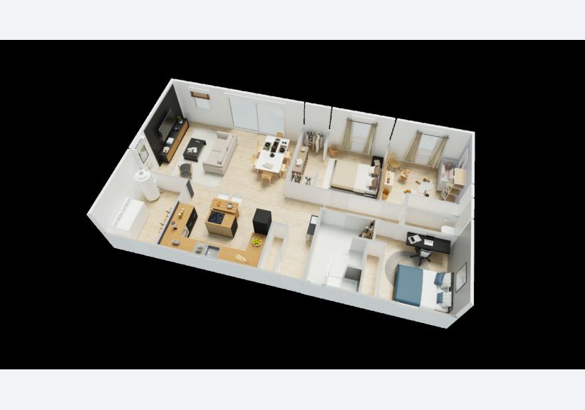 Image du modèle de maison 1axo