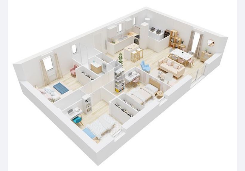 Image du modèle de maison Jakarta_Plan_axo