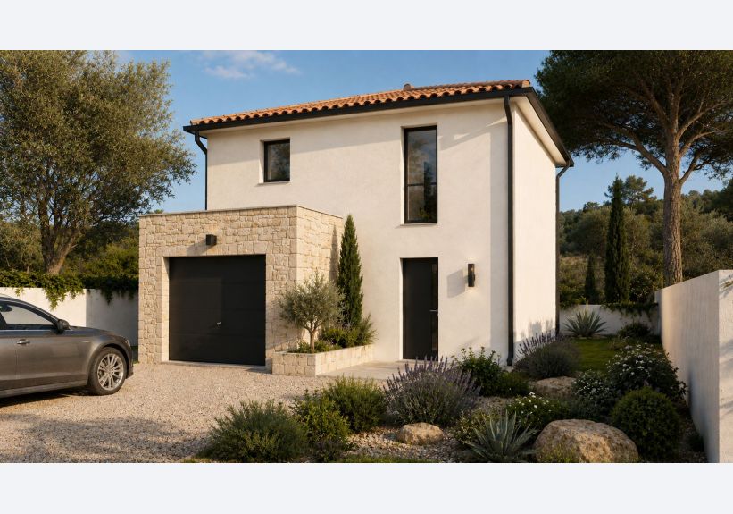 Image du modèle de maison Maison_étage_Narbonne_Devant_pierre