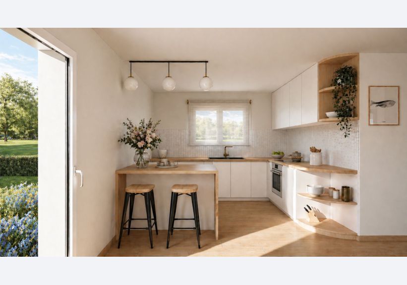 Image du modèle de maison Cuisine NEIGE