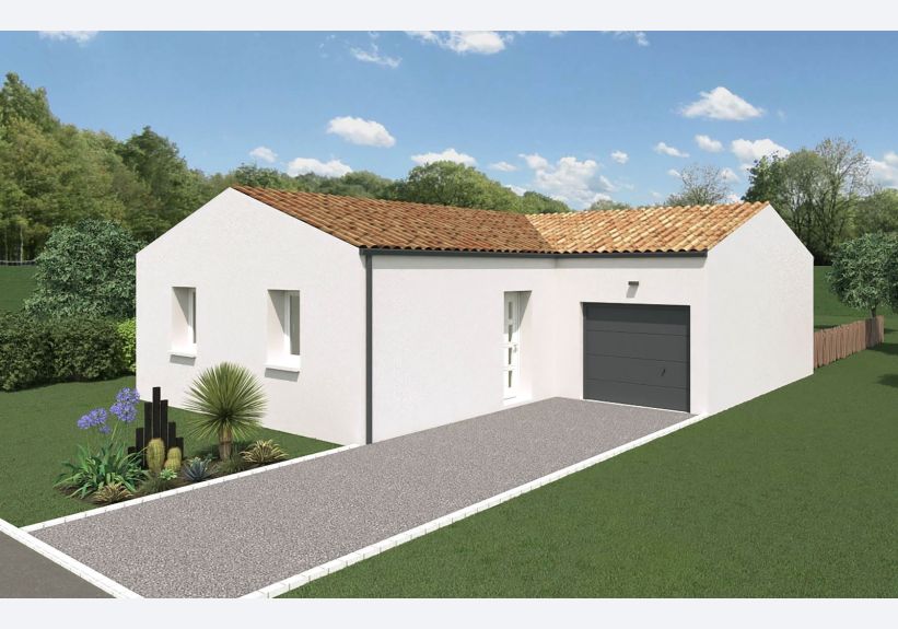 Image du modèle de maison hélicé façade avant non pmr