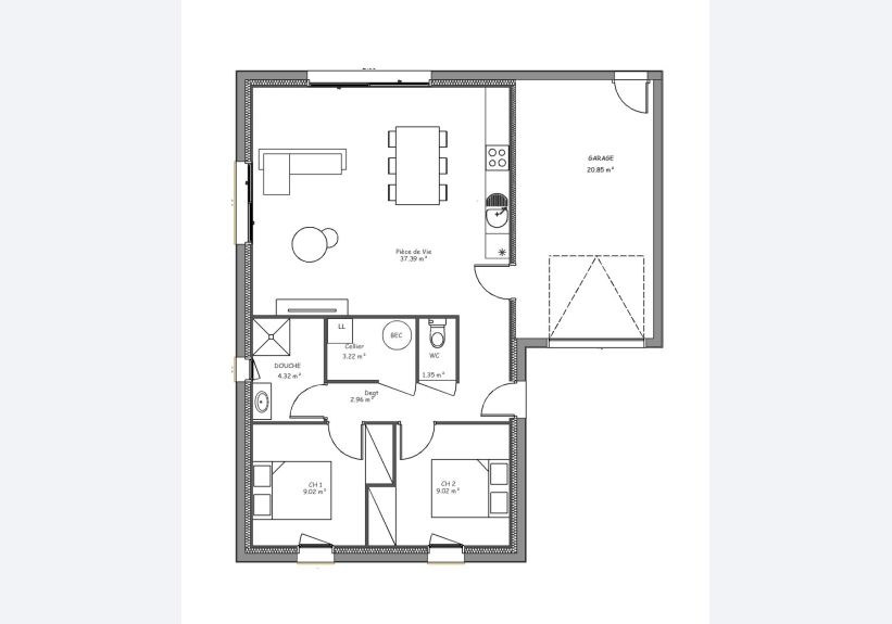 Image du modèle de maison Vue en plan Hélicé