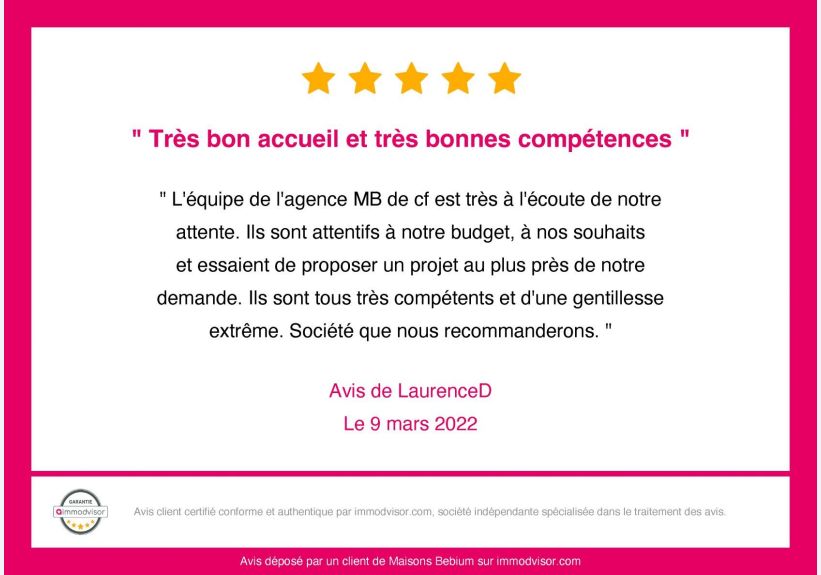 Image du modèle de maison avis-immodvisor-très bon accueil et très bonnes compétences
