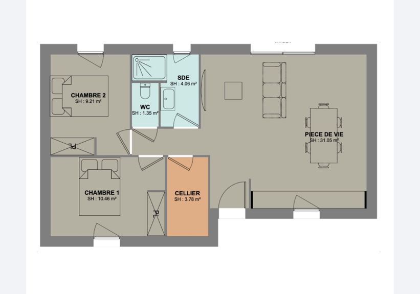 Image du modèle de maison Boréa plan