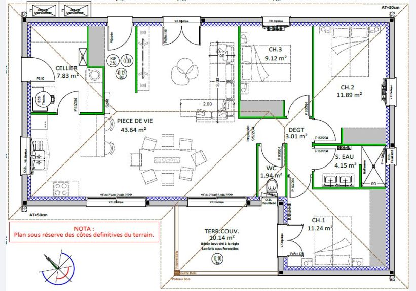 Image du modèle de maison RdC