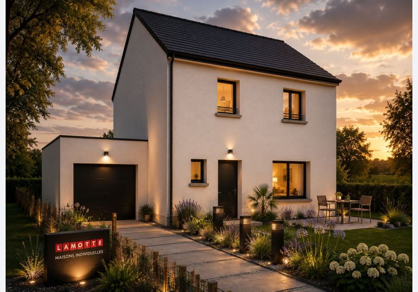 Image du modèle de maison LAGON 105m² ARDOISE + GGE BAC_Nuit