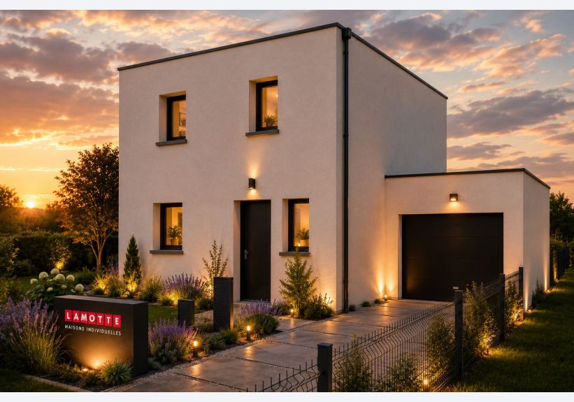 Image du modèle de maison ANEMONE 95m² TOIT TERRASSE_Nuit
