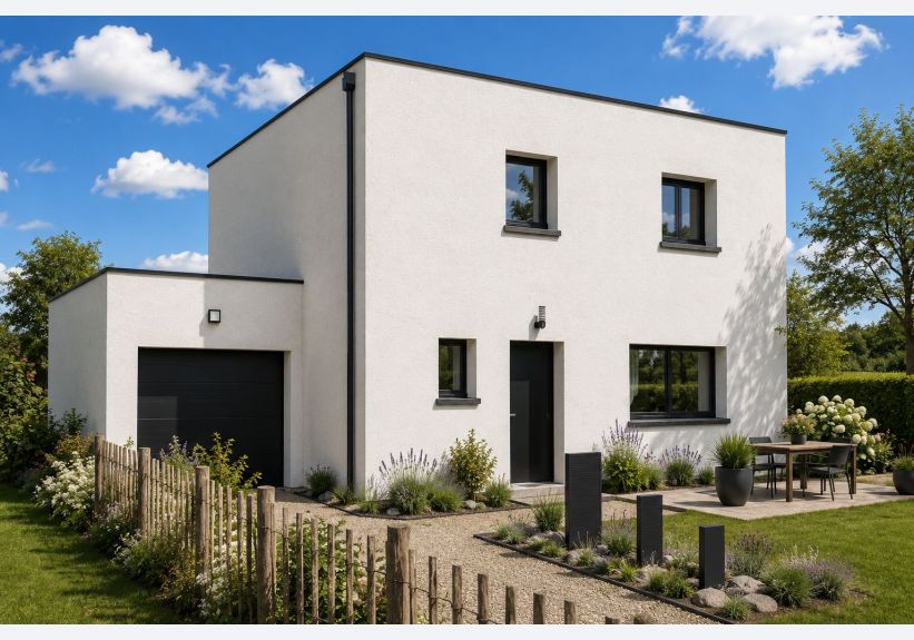 Image du modèle de maison LAGON 105m² TOIT TERRASSE + GGE BAC_Jour
