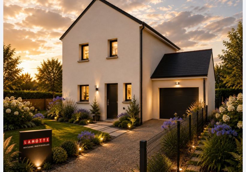 Image du modèle de maison ANEMONE 85m² ARDOISE_Nuit