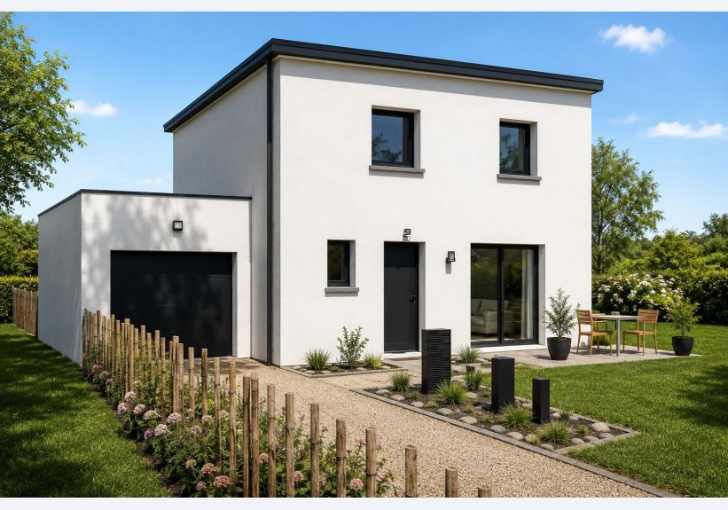Image du modèle de maison LAGON 85m² MONOPENTE + GGE BAC_Jour