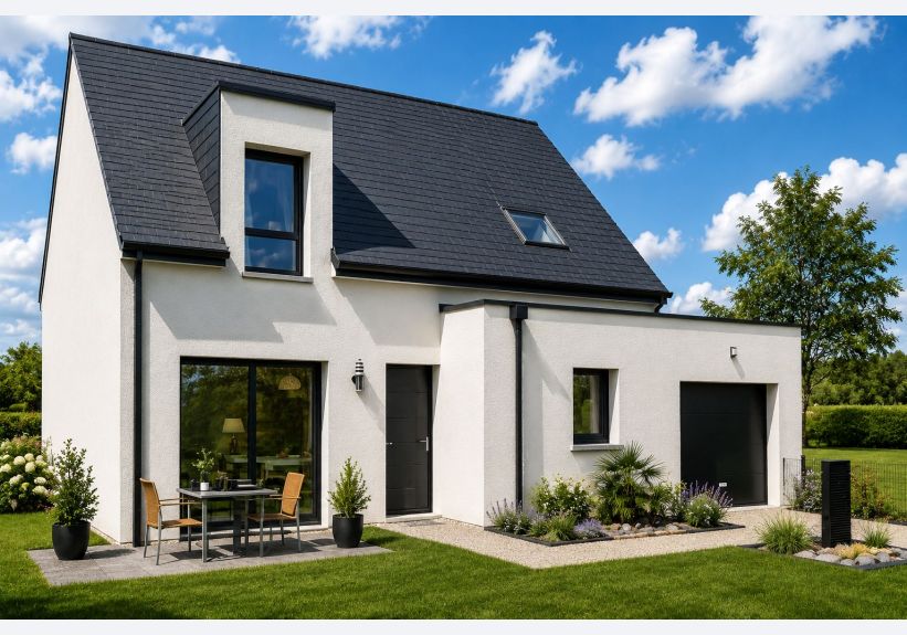 Image du modèle de maison ARMOISE 95m² ARDOISE + GGE BAC_Jour
