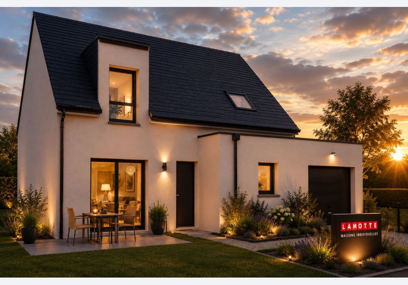 Image du modèle de maison ARMOISE 95m² ARDOISE + GGE BAC_Nuit