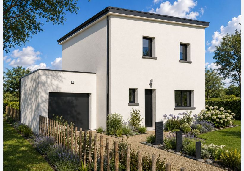 Image du modèle de maison LAGON 95m² MONOPENTE + GGE BAC_Jour