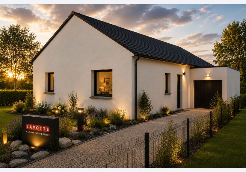 Image du modèle de maison GIRELLE 95m² ARDOISE + GGE BAC_Nuit