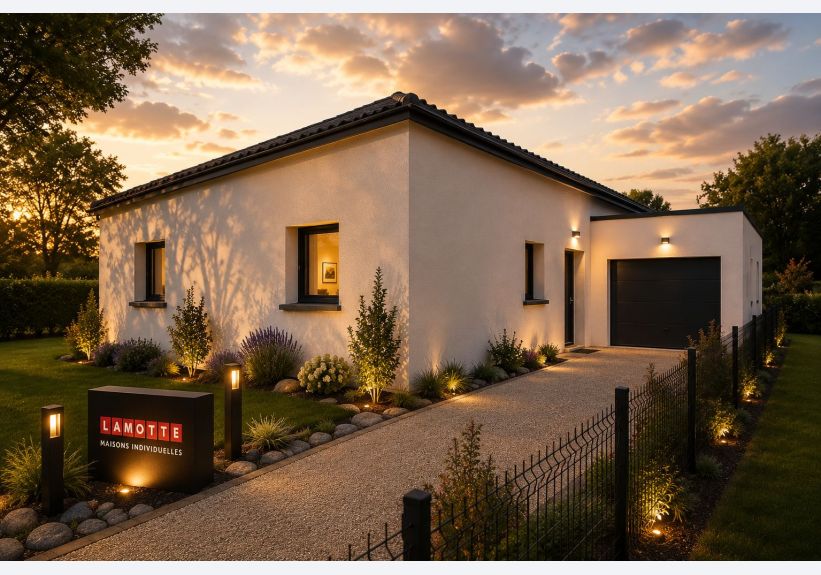 Image du modèle de maison GIRELLE 95m² MONOPENTE + GGE BAC_Nuit
