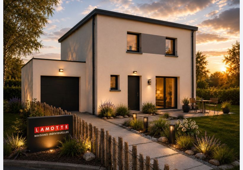 Image du modèle de maison LAGON 85m² TOIT TERRASSE + GGE BAS_Nuit