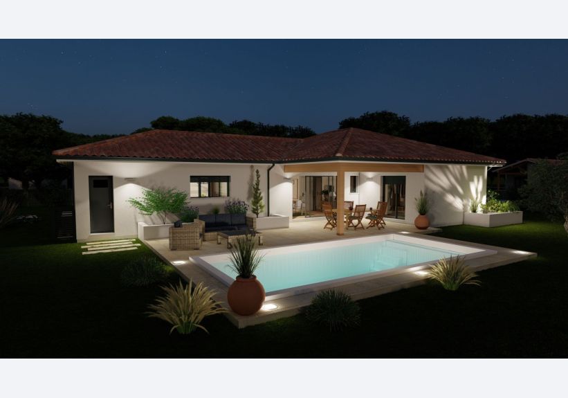 Image du modèle de maison nuit 1