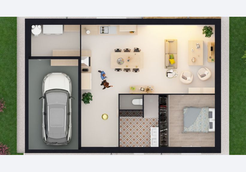 Image du modèle de maison model 11 dessus
