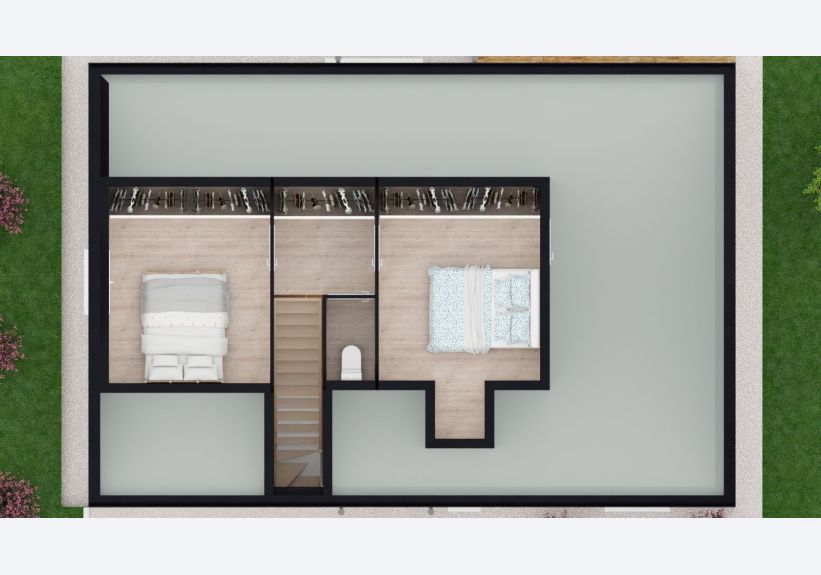 Image du modèle de maison model 11 évolutive dessus étage