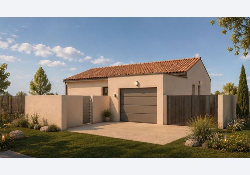 Image du modèle de maison plain pied 86m2 + garage 165000
