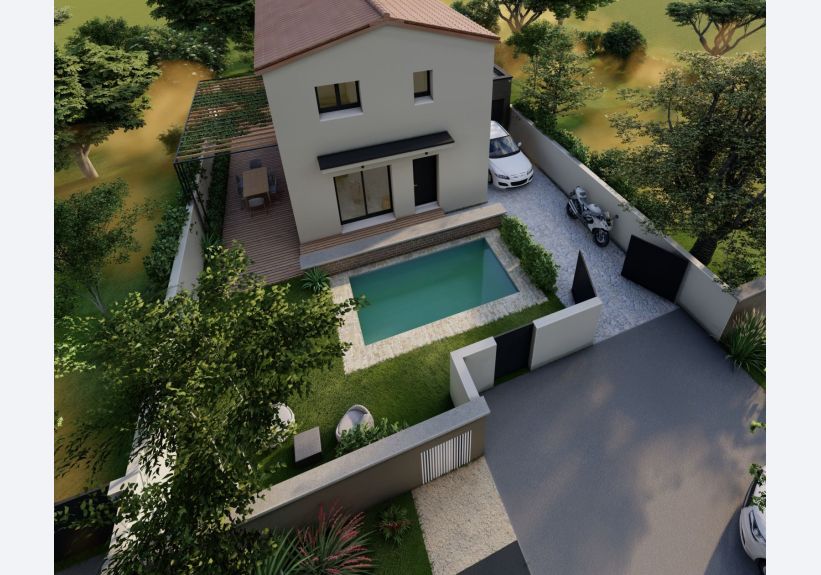 Image du modèle de maison PERS AVANT-VUE DU CIEL