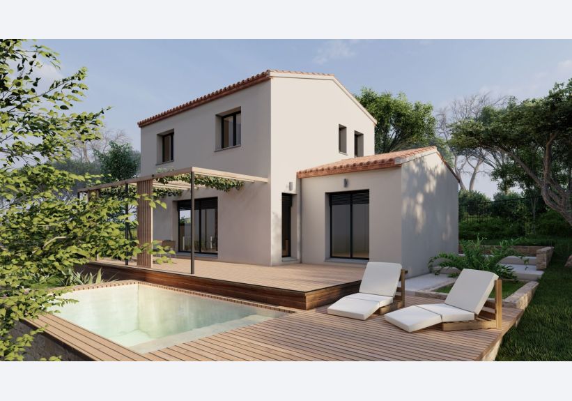 Image du modèle de maison PERS ARRIERE- VUE ANGLE