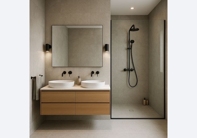 Image du modèle de maison Salle de bain moderne et épurée