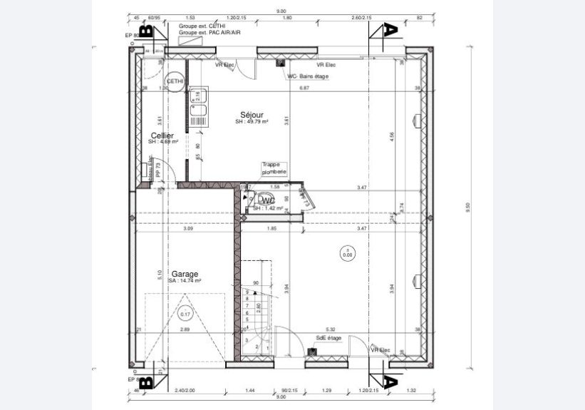 Image du modèle de maison MP1 RDC