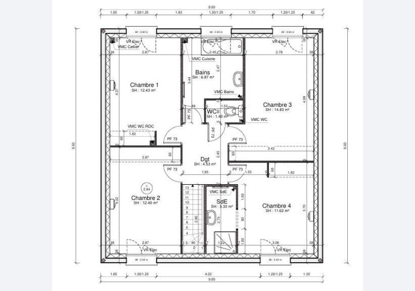 Image du modèle de maison MP1 ETAGE