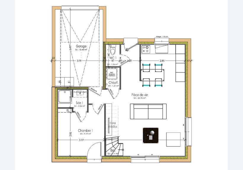 Image du modèle de maison PLAN RDC-sans cotes