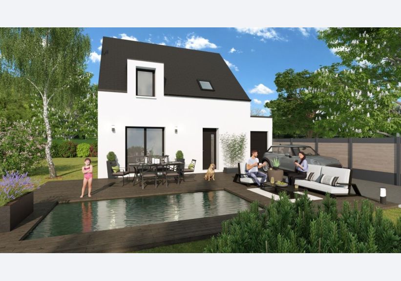 Image du modèle de maison PERS DBL 14 - LUCARNE GARAGE TOIT PLAT