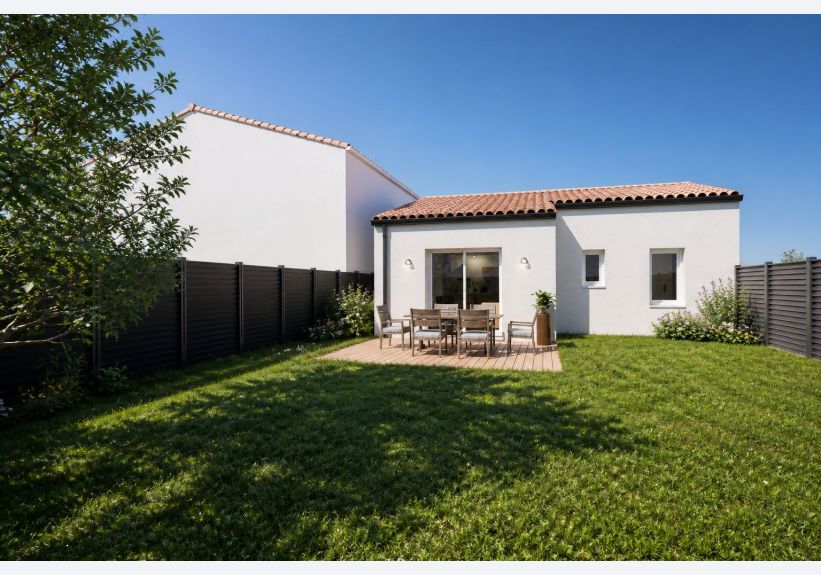 Image du modèle de maison vue extérieure maison terrain péridy bressuire