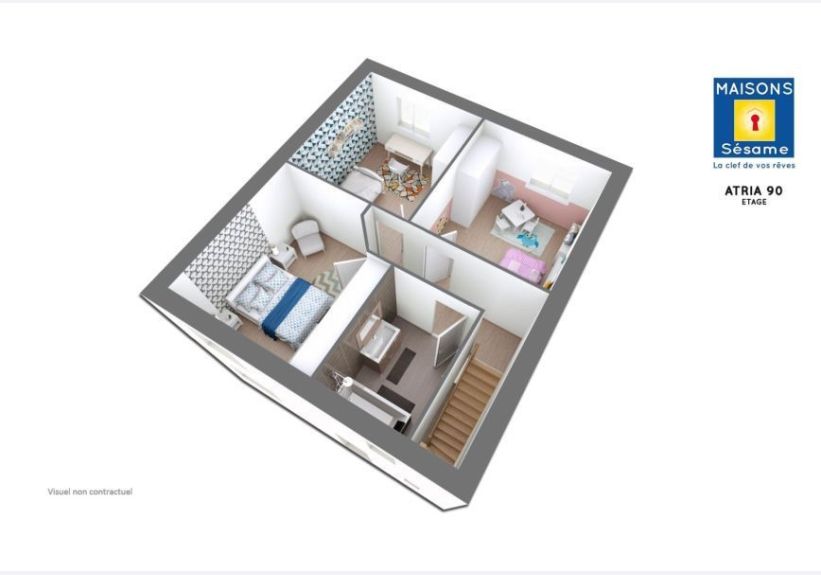Image du modèle de maison ATRIA 90 ETAGE 